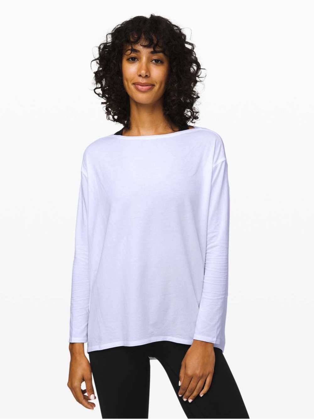 Lululemon back in action long sleeve LS top T shirt